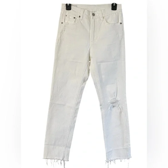 Gap Cheeky Straight High Rise White Denim Jeans - Picture 3 of 8